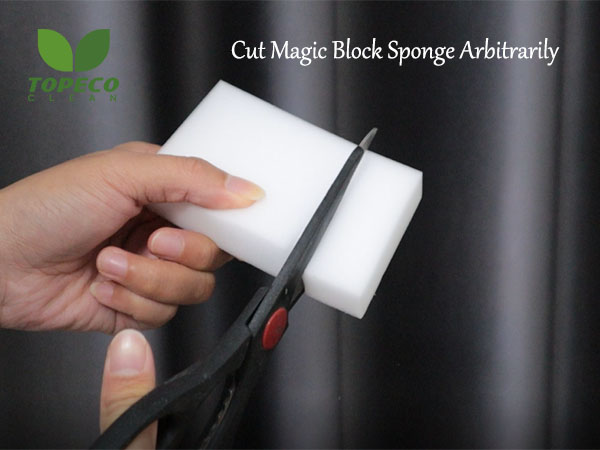 cut magic block sponge