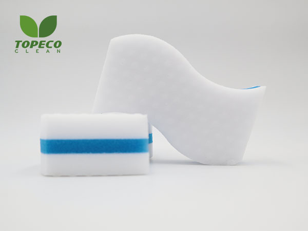 S-shaped compressed magic cleaning sponge