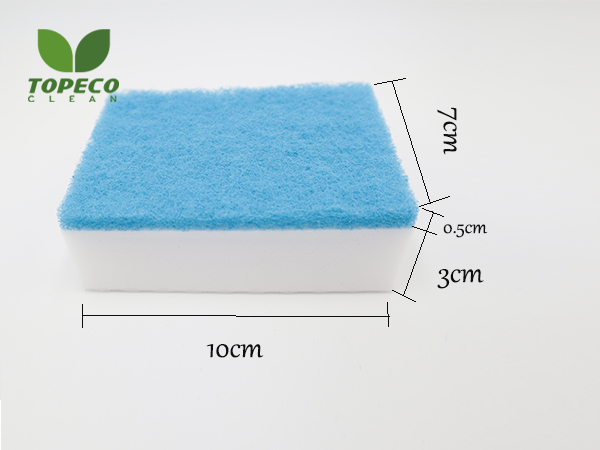 magic nanosponge with scouring pad