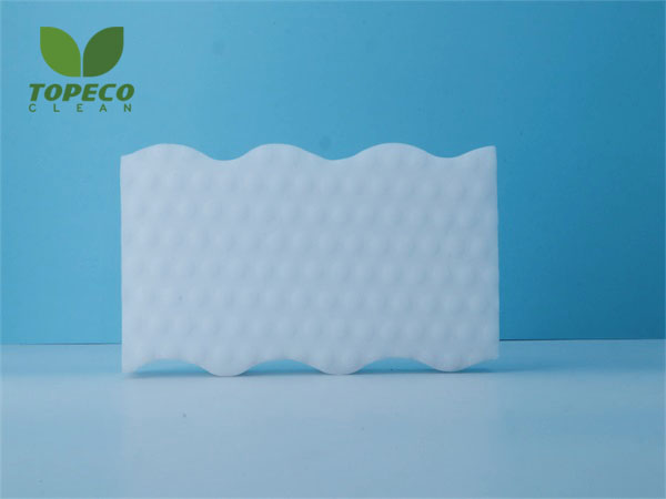 wavy foam shape white magic eraser sponge