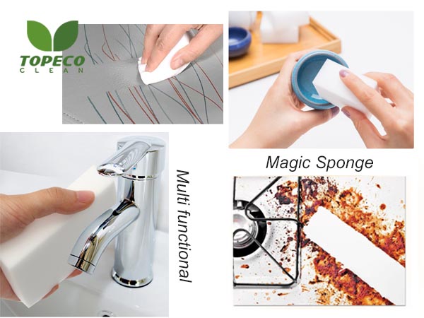 kitchen clean magic melamine sponge use